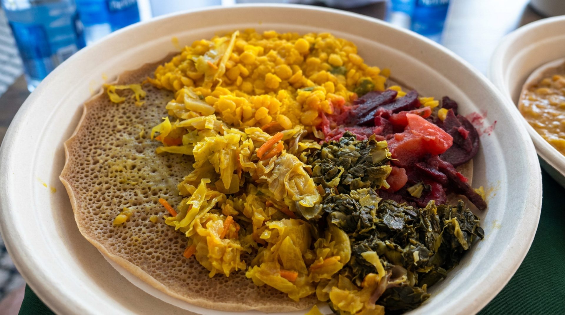 Injera at the table