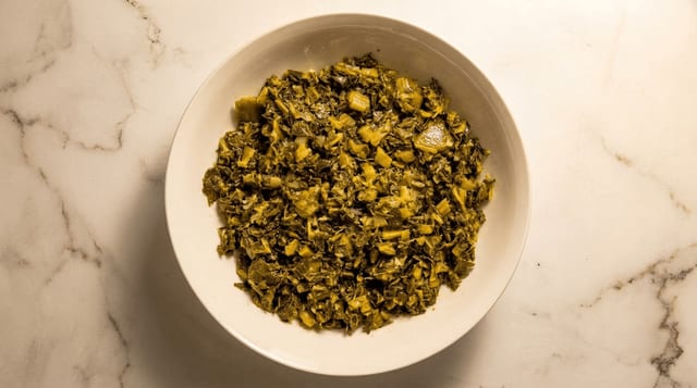 Gomen / Collard Greens.
